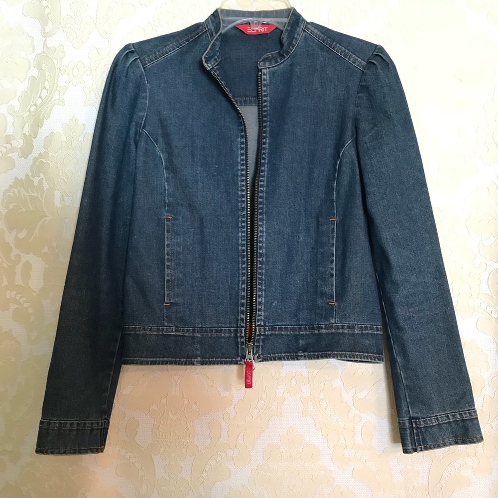 Esprit Jean jacket with cute details on shoulder
